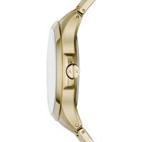 阿玛尼(ARMANI EXCHANGE)男士石英手表不锈钢表带日期视窗闪亮46mm表盘防水50m Gold os