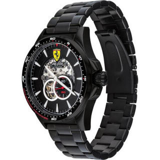 Ferrari 法拉利男士手表自动机芯不锈钢表带镂空时尚炫酷45mm表盘防水50m Black No Size
