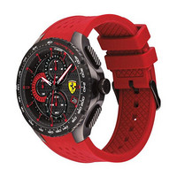 Ferrari 法拉利男士手表石英机芯硅胶表带酷炫多功能动感赛车风44mm表盘防水50m Red No Size