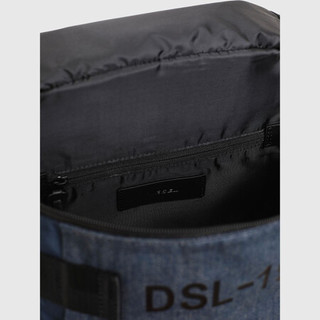 DIESEL迪赛男款纯色简约舒适通勤实用电脑包双肩背包X06259P1600 Dark Blue UNI