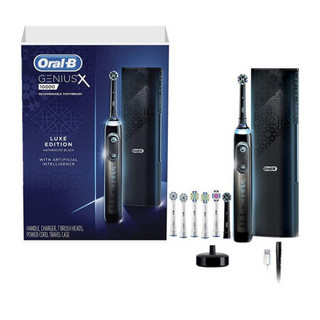 欧乐B（ORAL-B）GENIUS X LUXE电动牙刷带7个Oral-B可替换刷头和牙刷盒 豪华型