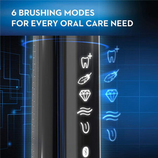 欧乐B（ORAL-B）Genius Pro 8000 电动牙刷可充电 带三个可替换刷头 3D清洁动作 黑色