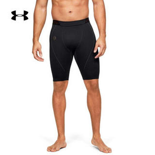 安德玛官方UA RUSH Seamless男子运动紧身短裤Under Armour1351455 黑色001 S