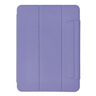 爱否iPad智能双面夹Pro磁吸Air4笔扣保护套11/10.9/12.9平板2020自动休眠翻盖壳 iPad Pro 2020版 (12.9寸)槿紫色