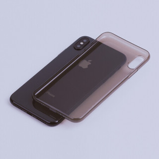 爱否亮面棒棒糖iPhone 12轻薄mini透明Pro苹果Max手机壳XS三星S10/S10+ 三星 S10+透明黑