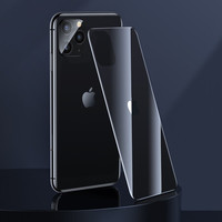 依斯卡苹果11pro钢化膜后膜 全屏覆盖 曲面玻璃 iphone11pro钢化膜防刮防爆淡指纹背膜 JM233黑