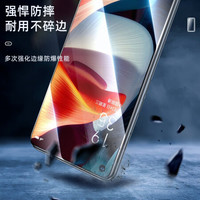 OPPOk7x钢化膜 手机膜 全屏覆盖 高清防摔淡指纹保护屏幕玻璃贴膜 JM779