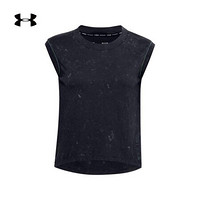 安德玛官方UA Run Anywhere女子运动背心Under Armour1356220 黑色001 M