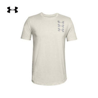 安德玛官方UA Triple男子运动短袖T恤Under Armour1357173 白色110 XL