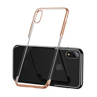 倍思 适用于苹果手机壳 iPhone XR手机保护套 个性时尚壳通用防摔全包透明硬壳6.1英寸 金色