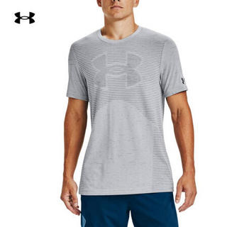 安德玛官方UA Seamless男子运动短袖T恤Under Armour1356798 灰色014 S