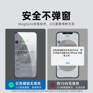 亿色无线充电器magsafe苹果15W磁吸快充iPhone12/11/Mini/Pro Max/Xs/XR/华为p40pro/一加8pro小米10充电支架