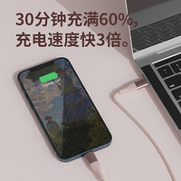 SOLOVE苹果数据线快充闪充20wpd冲电iphone12充电线加长iphone11快充typec适用于小米华为闪充xsmax 蓝灰色