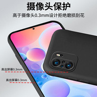 KOOLIFE 红米Redmi K40手机壳保护套 红米40pro手机套5G版 简约亲肤液态硅胶软壳/全包外壳防摔壳-黑色