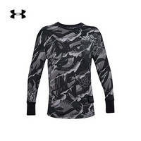 安德玛官方UA Futures新春系列男子运动篮球长袖T恤Under Armour1356874 黑色001 S