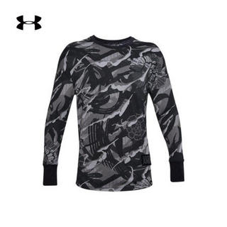 安德玛官方UA Futures新春系列男子运动篮球长袖T恤Under Armour1356874 黑色001 S