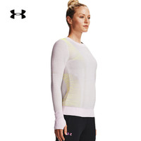 安德玛官方UA IntelliKnit女子跑步运动圆领长袖T恤Under Armour1354394 紫色570 M