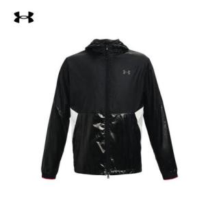 安德玛官方UA Recover运动防护夹克男女同款Under Armour1353370 黑色002 男码L/女码XL