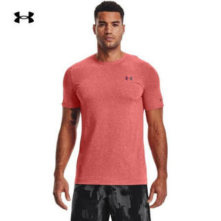 安德玛官方UA RUSH Seamless男子运动训练短袖T恤Under Armour1361130 红色690 S