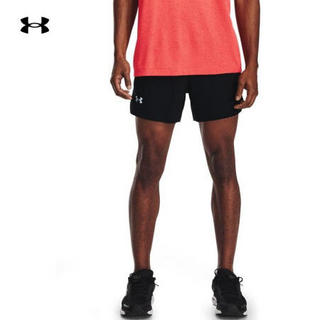 安德玛官方UA Launch男子5英寸跑步短裤Under Armour1361492 黑色002 S