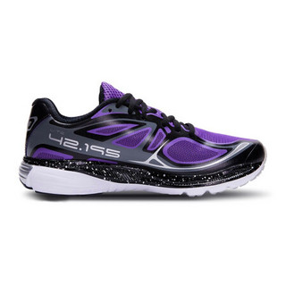 必迈（bmai）跑步鞋男女运动Mile42K Lite稳定支撑减震耐磨网面透气专业慢长训练跑鞋 （女）必迈紫/银 45