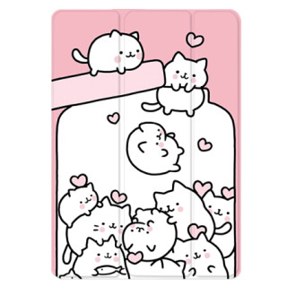 适用iPad新款10.2保护套air3苹果mini5迷你4平板2019电脑Pro11英10 猫咪游戏机三折笔槽 iPad Pro(9.7英寸)