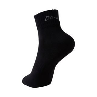 多威（Do-win）运动袜子新品低筒棉袜大童男女专业跑步短袜128系列 黑色 22-24建议33-39码