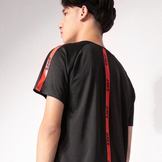 多威（Do-win）战神运动T恤男夏季新款圆领休闲速干透气短袖367714-1A 黑色 5XL