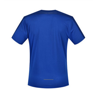 多威（Do-win）运动T恤男2020年夏季新款男士圆领专业跑步短袖衫365506 宝蓝 M