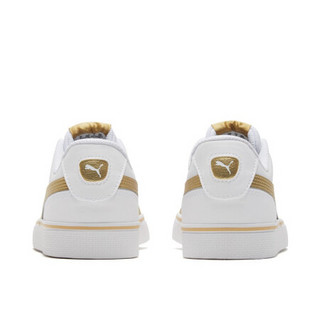 PUMA彪马官方 新款男女同款经典休闲鞋 COURT 362946 白-Puma Team Gold -15 38