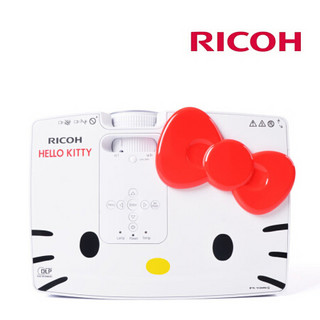 理光（RICOH） 投影仪家用办公商务 Hello Kitty高清高亮宽屏1080P投影机 HDC5420HK  标配+100英寸经科电动幕布