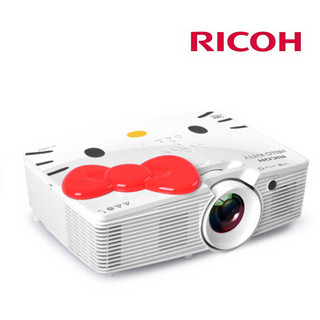 理光（RICOH） 投影仪家用办公商务 Hello Kitty高清高亮宽屏1080P投影机 HDC5420HK  标配+150英寸经科电动幕布