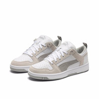 PUMA彪马官方 新款男女同款情侣经典休闲鞋 REBOUND 370539 白-水泥灰 02 40