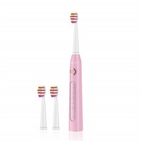 Fairywill Sonic 电动牙刷 5种模式 清洁 敏感 3个替换头成人儿童 智能定时 粉色