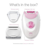 博朗（Braun）Epilator 女士脱毛器 适用于腿部和身体 Silk-epil 3 3-270
