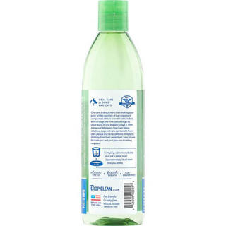 多美洁（Tropiclean）Fresh Breath高级美白口腔护理天然水添加剂  保持口腔健康 as pic 16-oz bottle