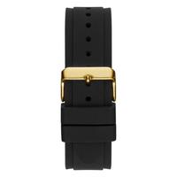 盖尔斯GUESS 男士手表decade防水石英多功能黑金配色水晶密镶硅胶表带时尚腕表45mm表盘 Black No Size