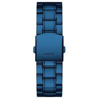 盖尔斯GUESS 男士手表防水石英蓝色不锈钢手链简约时尚商务休闲腕表44mm表盘 Blue ONE SIZE