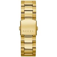 盖尔斯GUESS 男士手表计时码表石英机芯金色不锈钢手链时尚腕表45mm罗马数字表盘U0668G4 Gold ONE SIZE