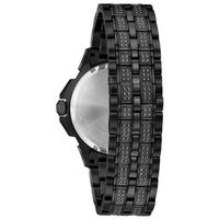 宝路华（BULOVA）男士手表石英机芯30米防水黑色不锈钢水晶饰物表带休闲时尚腕表41.5mm Black ONE SIZE 98C134