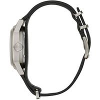 宝路华(BULOVA)男士手表自动机械30米防水黑色皮革表带军事风格数字时标休闲时尚腕表38mm Black ONE SIZE
