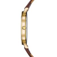 宝路华(BULOVA)男士手表石英机芯30米防水棕色皮革表带休闲时尚腕表40mm 97B183 No Color ONE SIZE