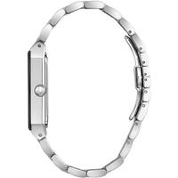宝路华(BULOVA)男士长方形手表钻石装饰石英机芯30米防水不锈钢表带休闲商务腕表30x45mm Silver ONE SIZE