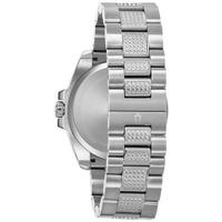 宝路华（BULOVA）男士手表精确计时石英机芯水晶饰物不锈钢表带精致时尚腕表44mm防水30米 No Color ONE SIZE