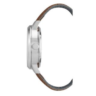 Kenneth Cole New York男士手表自动机芯30米防水棕色皮革表带时尚腕表46mm Brown Medium