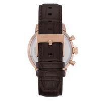 Kenneth Cole New York男士手表石英机芯30米防水棕色皮革表带时尚潮流腕表44mm Brown Medium