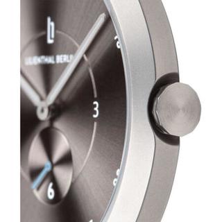 Lilienthal Berlin男士手表石英机芯50米防水皮革表带简约时尚腕表37mm Brown ONE SIZE