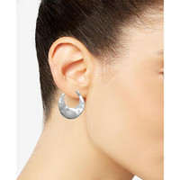 Kenneth Cole Reaction女士不规则圏形金属耳环 个性时尚饰品 Silver