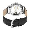 施图霖（Stuhrling）男士手表机械表50米防水黑色皮革表带腕表42mm表盘 Black No Size