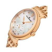 施图霖（Stuhrling）女士手表石英机芯50米防水不锈钢表链腕表34mm AD201B-03 Rose Gold ONE SIZE
